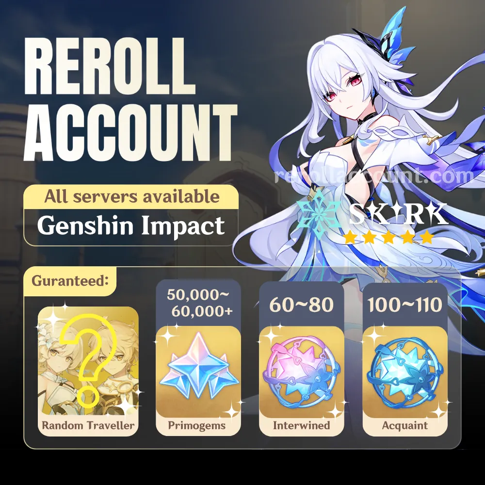 Skirk Genshin Account: Skirk with 48,000+ Primogems