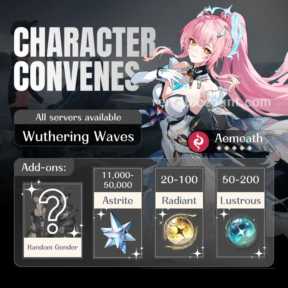 Aemeath WuWa Account: Aemeath with 50,000+ Astrite