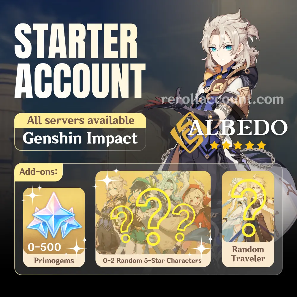 Albedo Genshin Starter Account