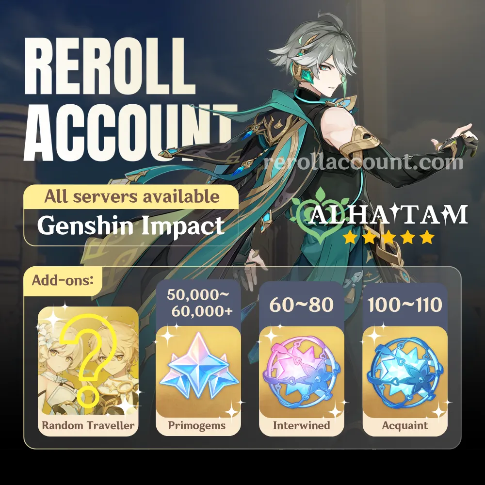 Alhaitham Genshin Account: Alhaitham with 48,000+ Primogems