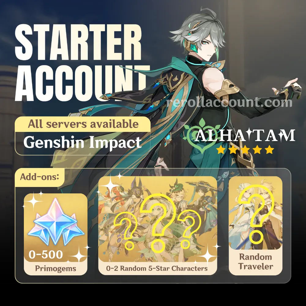 Alhaitham Genshin Starter Account