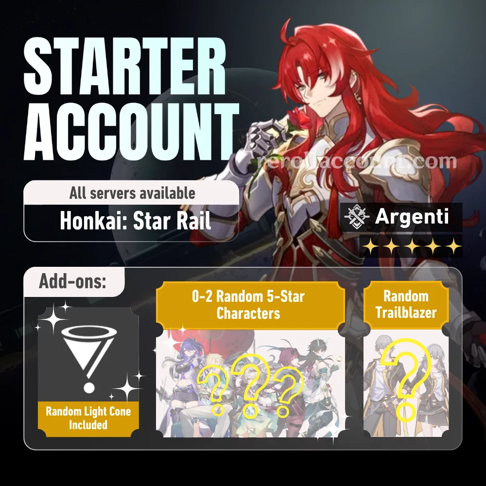 Argenti Account: Honkai Star Rail Starter Account