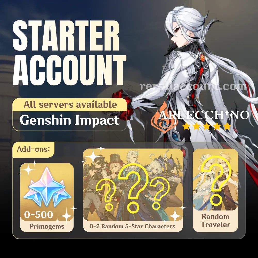 Arlecchino Genshin Starter Account