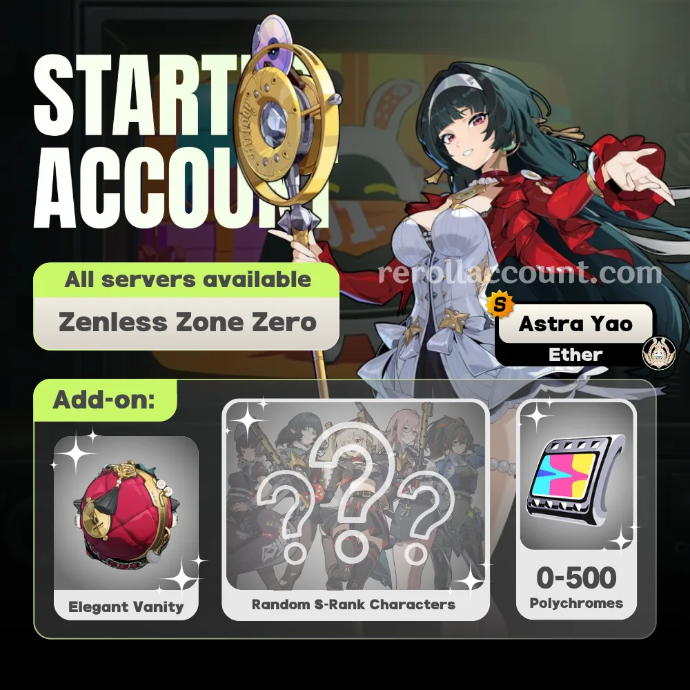 Astra Yao Zenless Zone Zero Starter Account