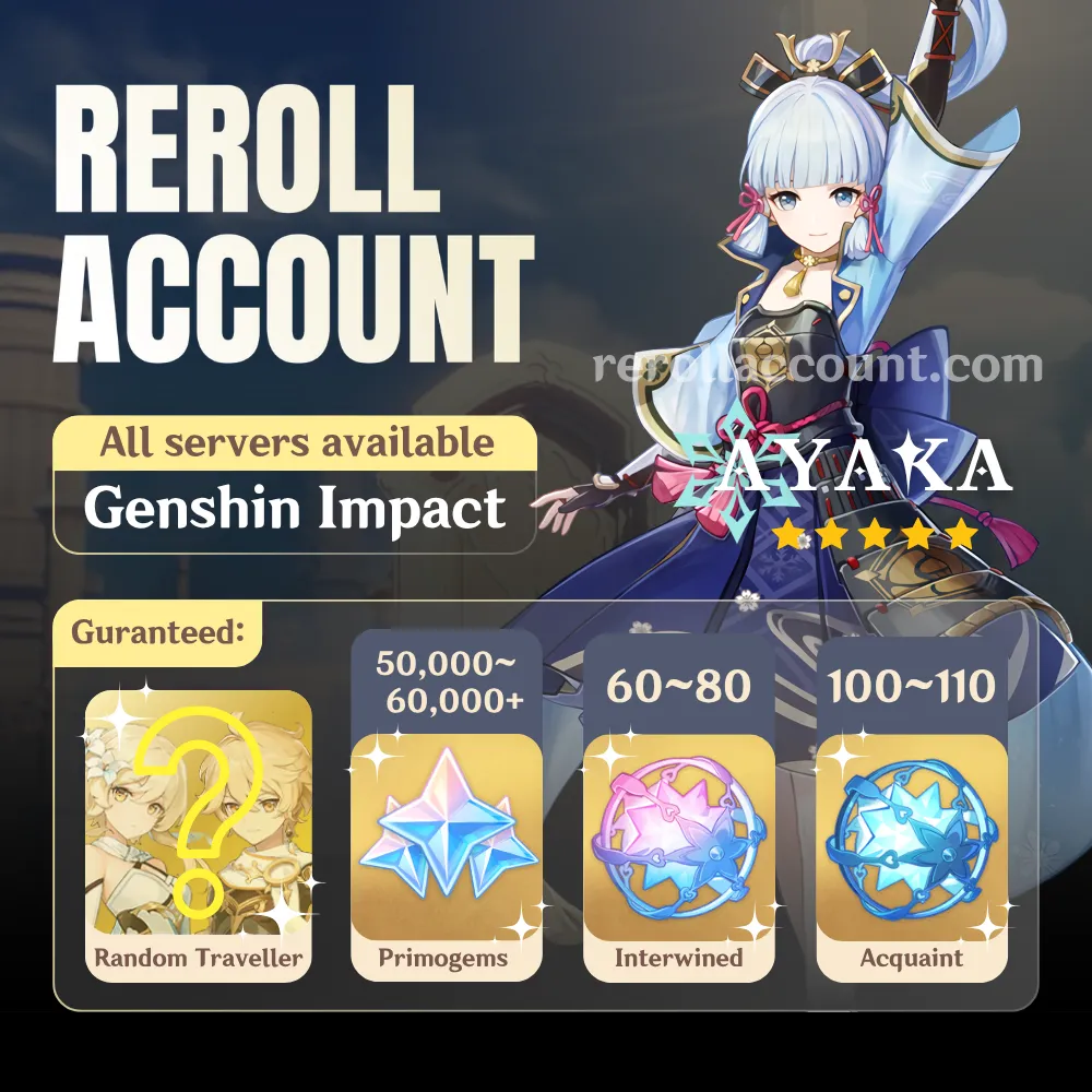 Kamisato Ayaka Genshin Account: Ayaka with 48,000+ Primogems