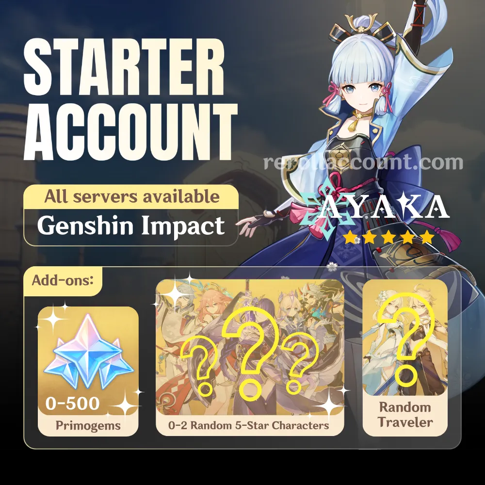 Kamisato Ayaka Genshin Starter Account