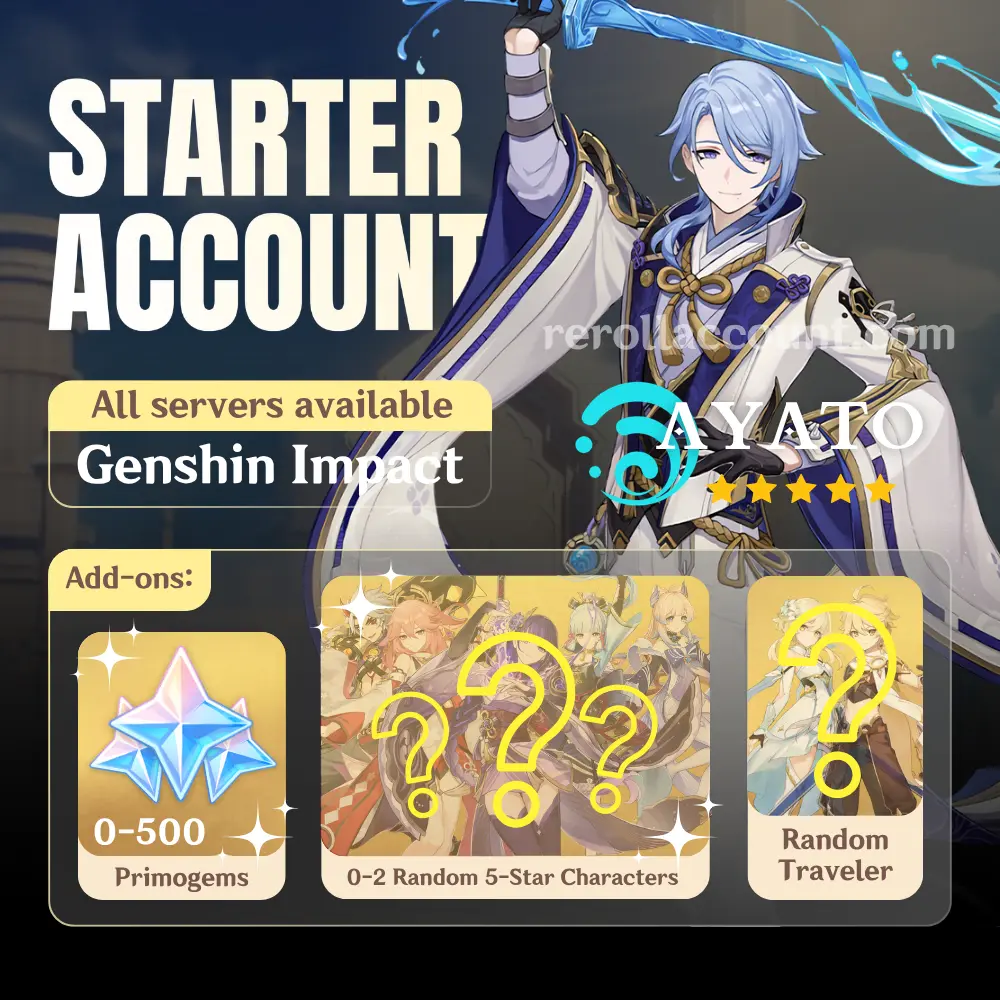 Kamisato Ayato Genshin Starter Account