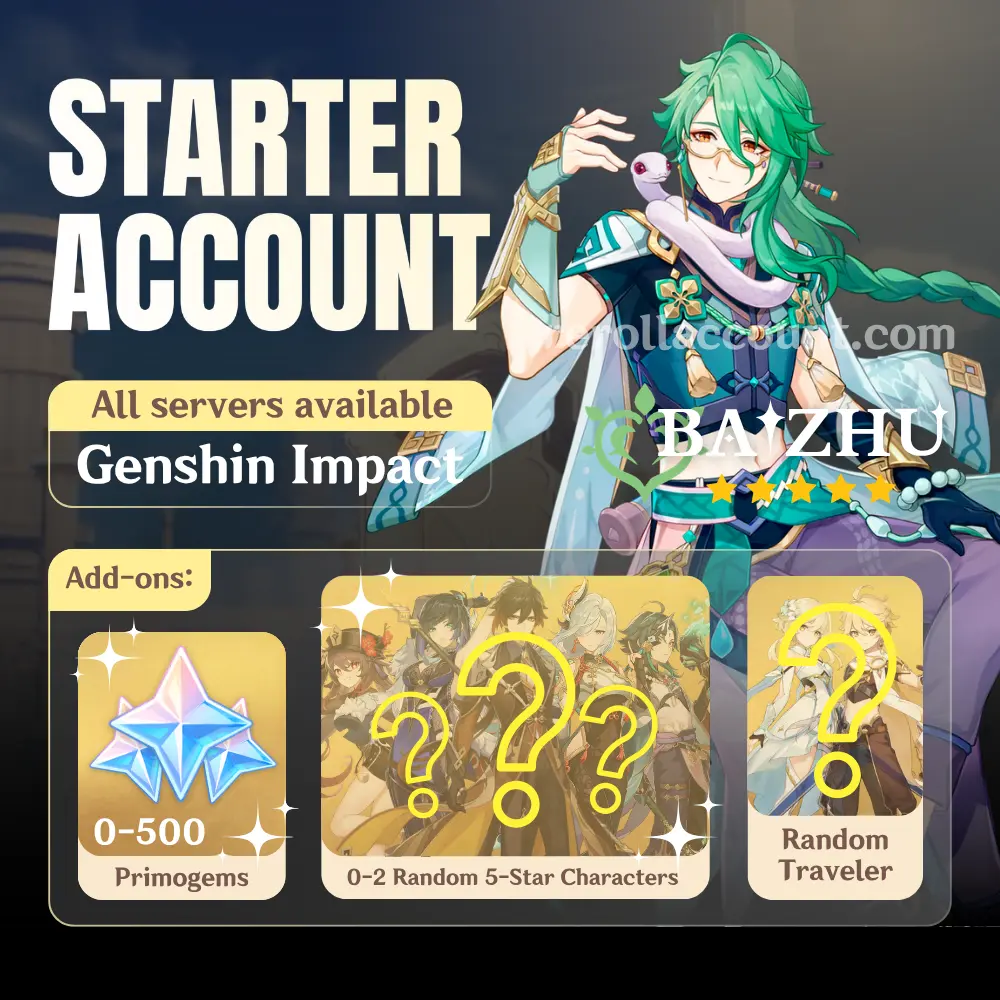 Baizhu Genshin Starter Account