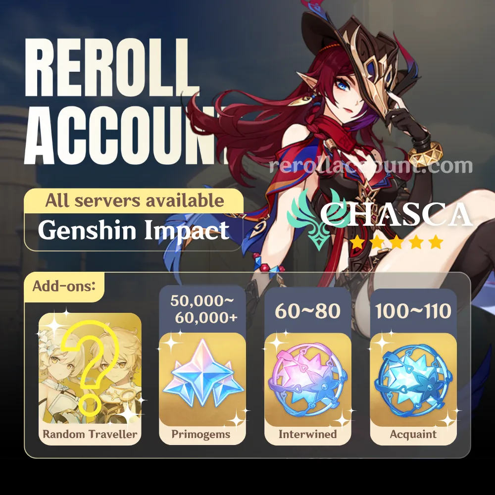 Chasca Genshin Account: Chasca with 48,000+ Primogems