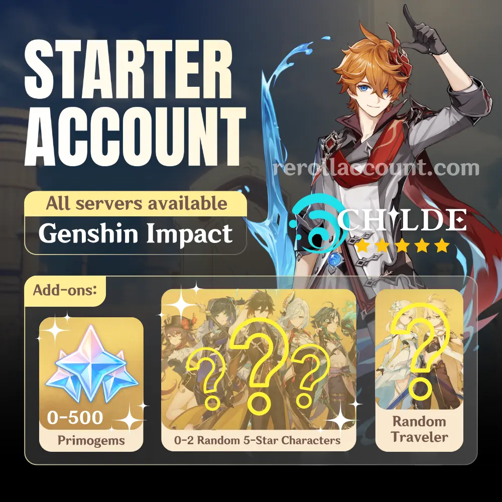 Childe Genshin Starter Account (Tartaglia)