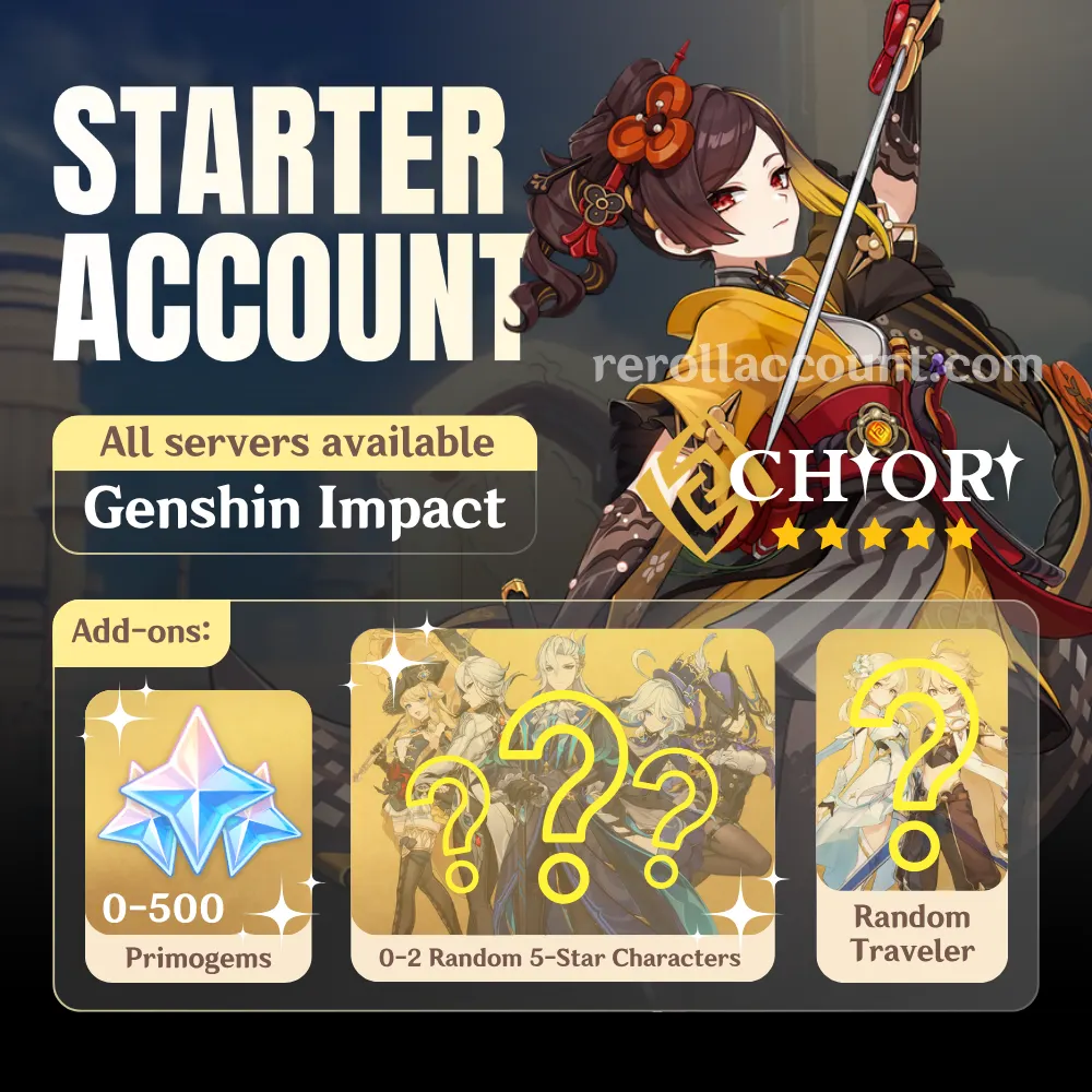 Chiori Genshin Starter Account