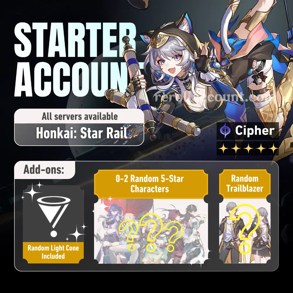 Cipher HSR Starter Account