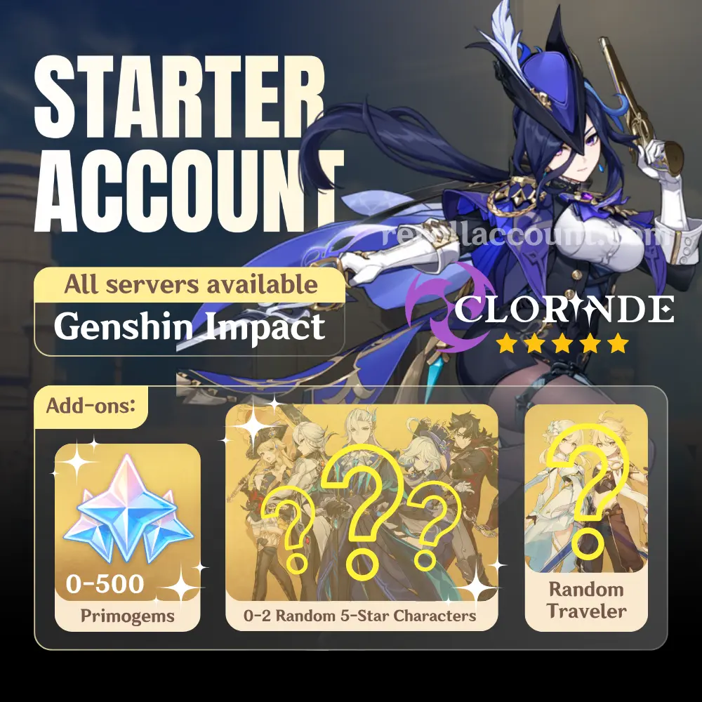 Clorinde Genshin Starter Account