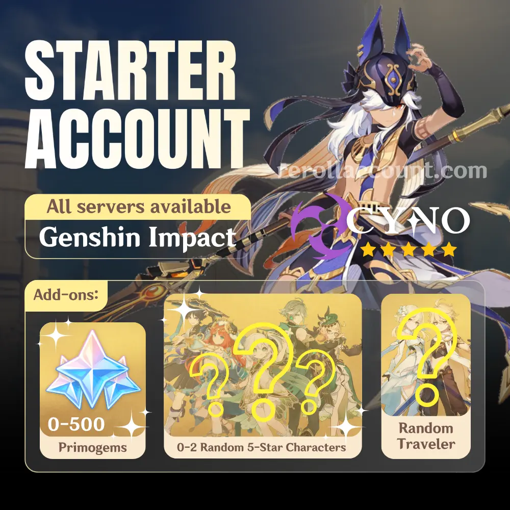 Cyno Genshin Starter Account