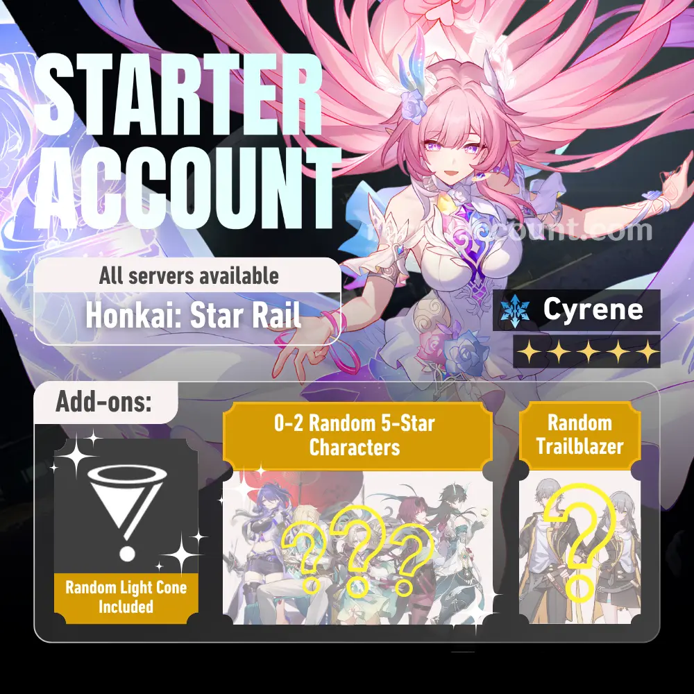Cyrene HSR Starter Account