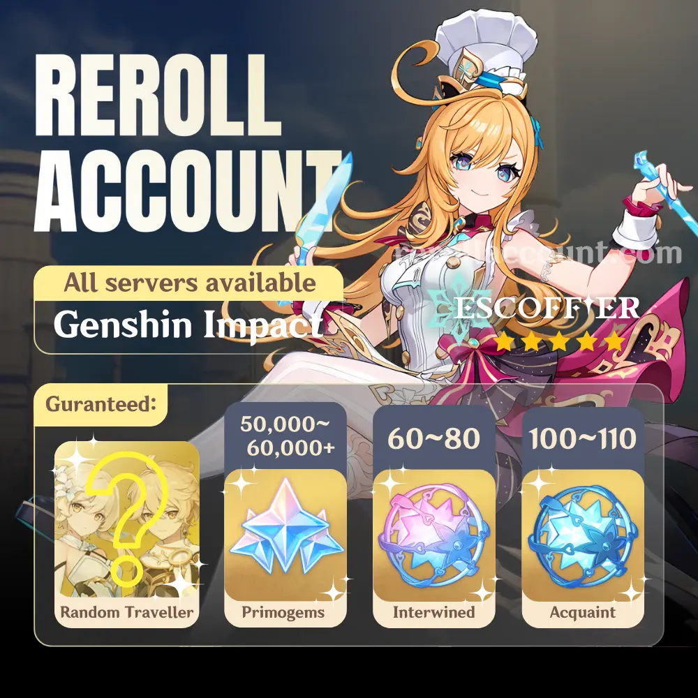 Escoffier Genshin Account: Escoffier with 48,000+ Primogems