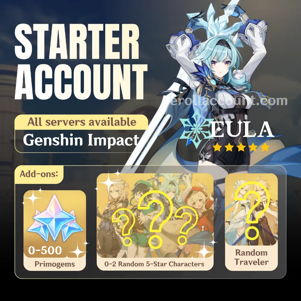 Eula Genshin Starter Account