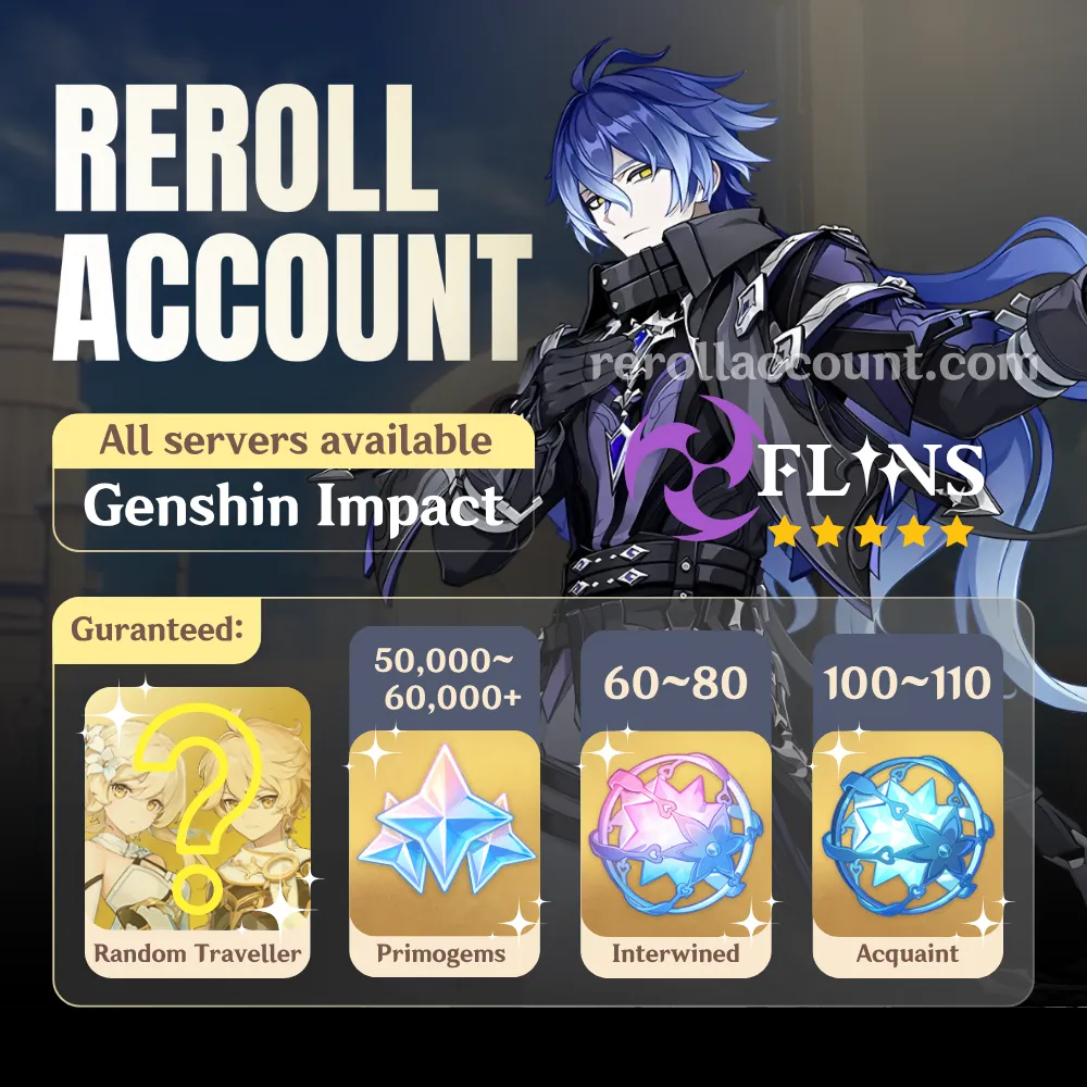 Flins Genshin Account: Flins with 48,000+ Primogems