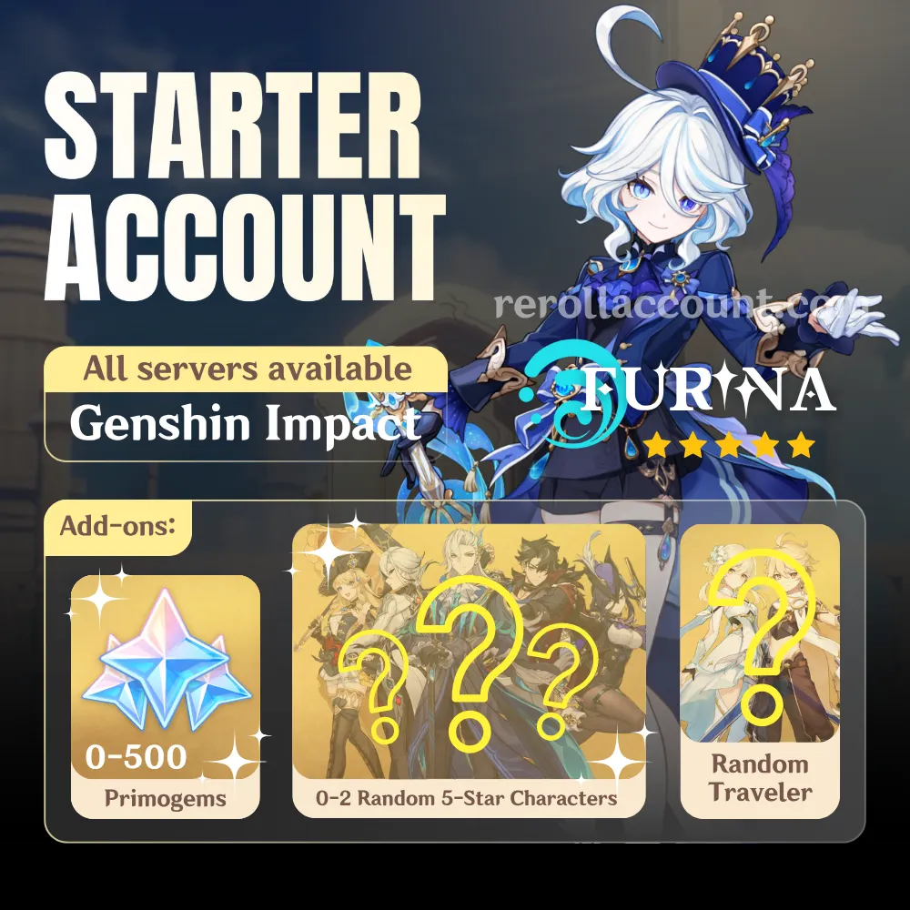 Furina Genshin Starter Account