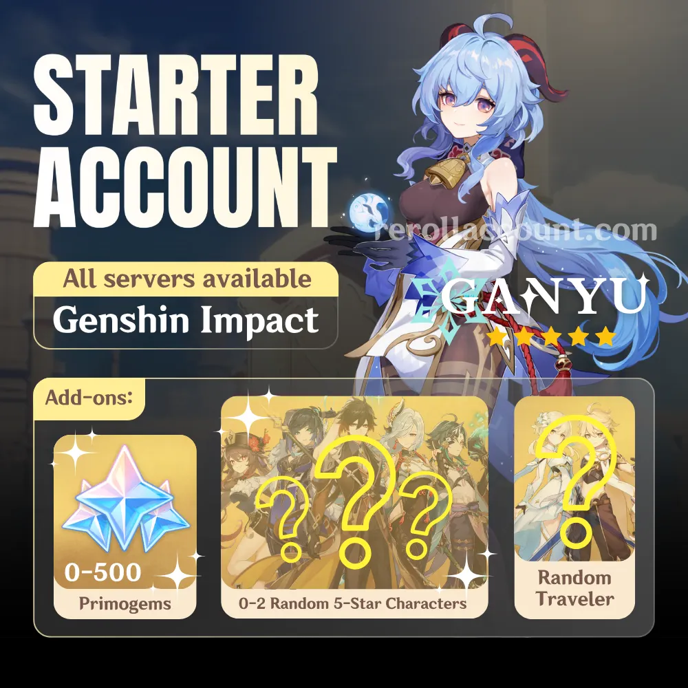 Ganyu Genshin Starter Account
