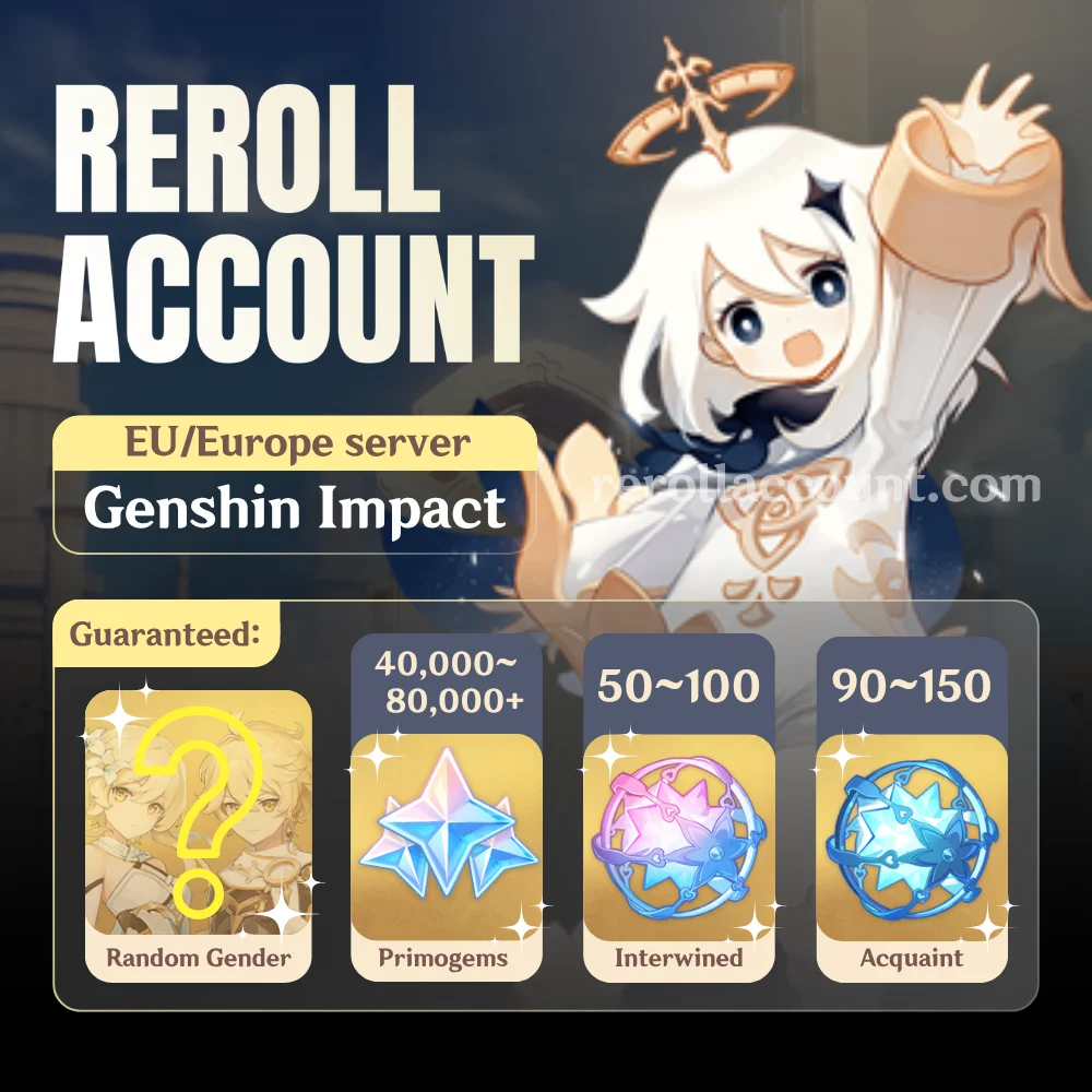 Genshin Account: EU server with Primogems