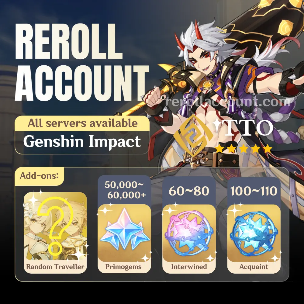 Arataki Itto Genshin Account: Itto with 48,000+ Primogems