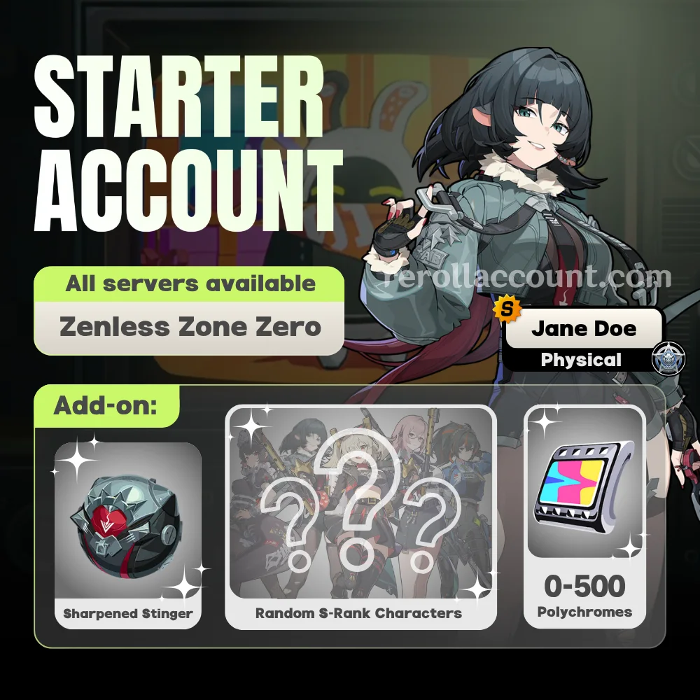 Jane Doe Zenless Zone Zero Starter Account