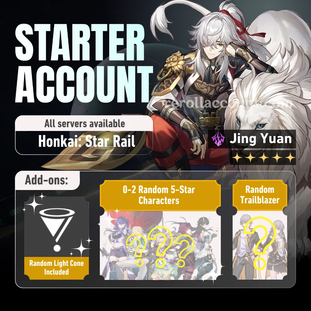 Jing Yuan HSR Starter Account