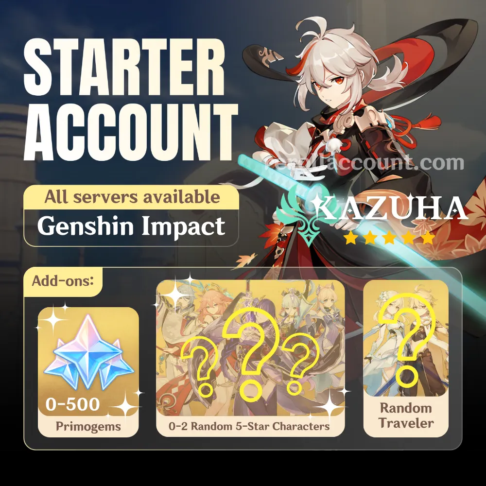 Kaedehara Kazuha Genshin Starter Account