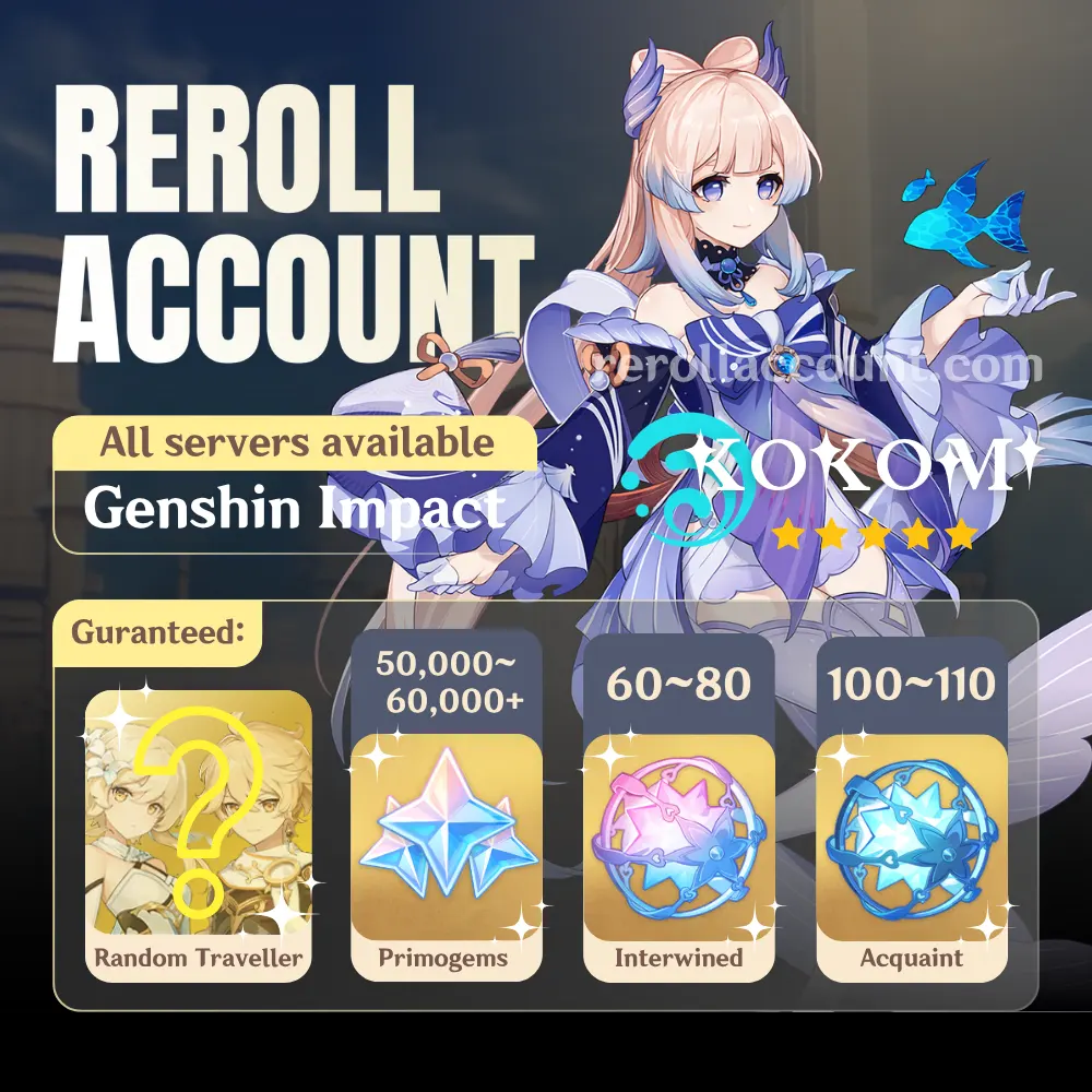 Sangonomiya Kokomi Genshin Account: Kokomi with 48,000+ Primogems