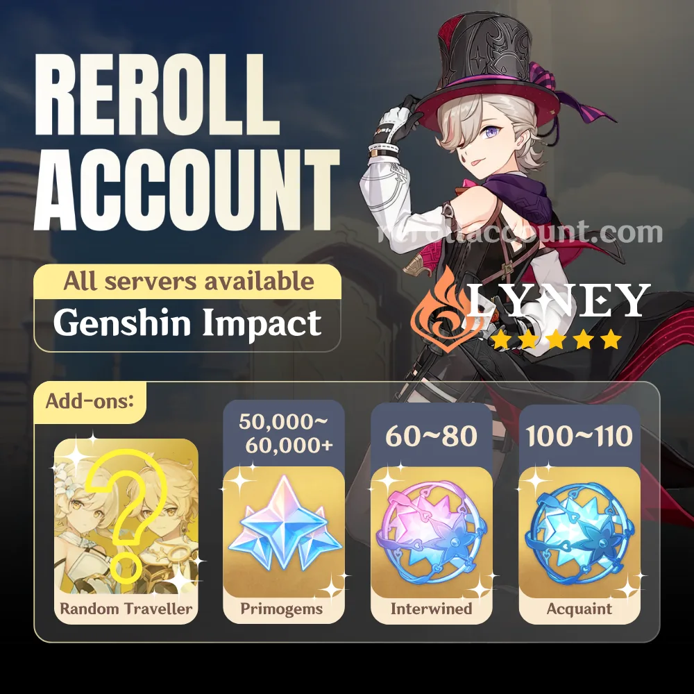 Lyney Genshin Account: Lyney with 48,000+ Primogems