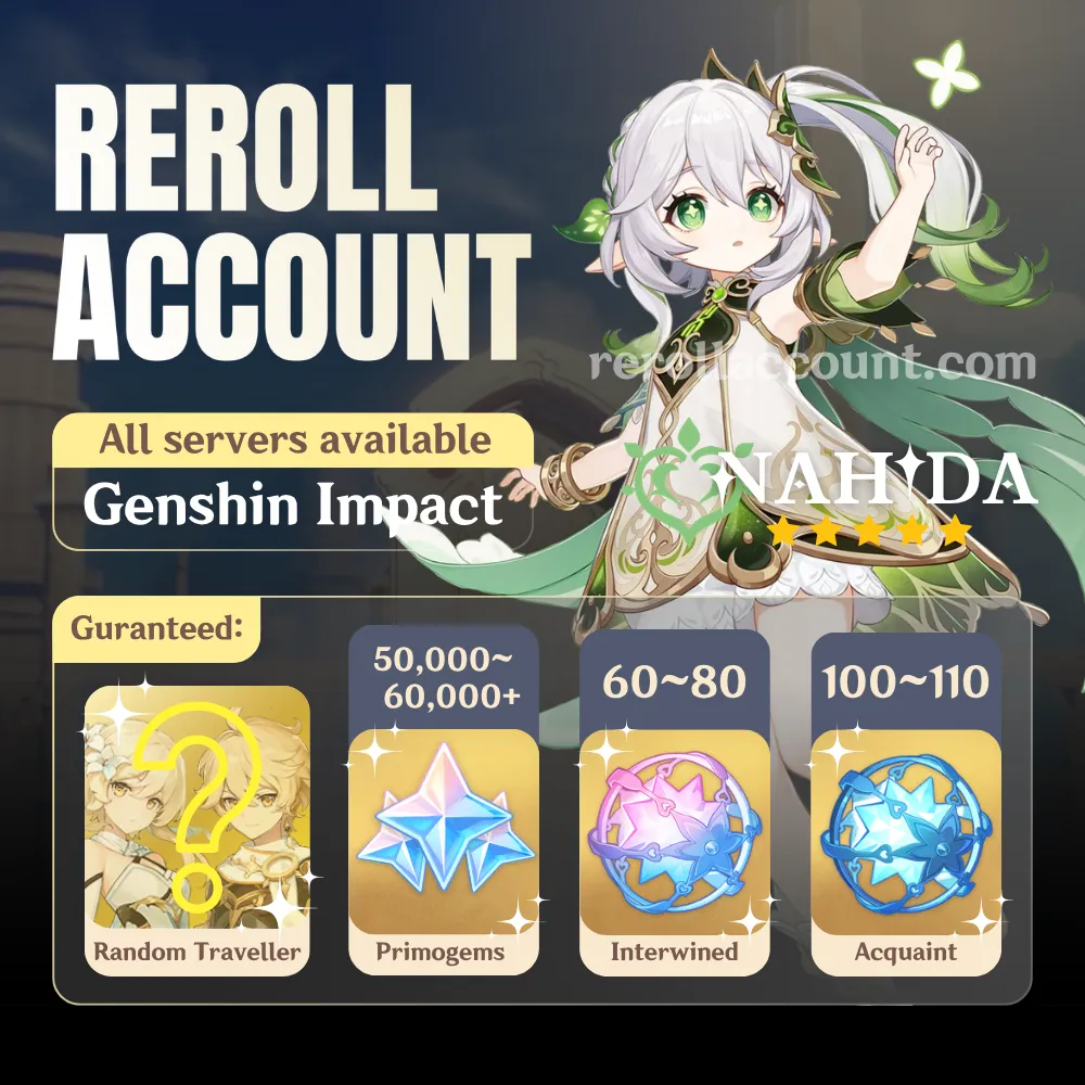 Nahida Genshin Account: Nahida with 48,000+ Primogems