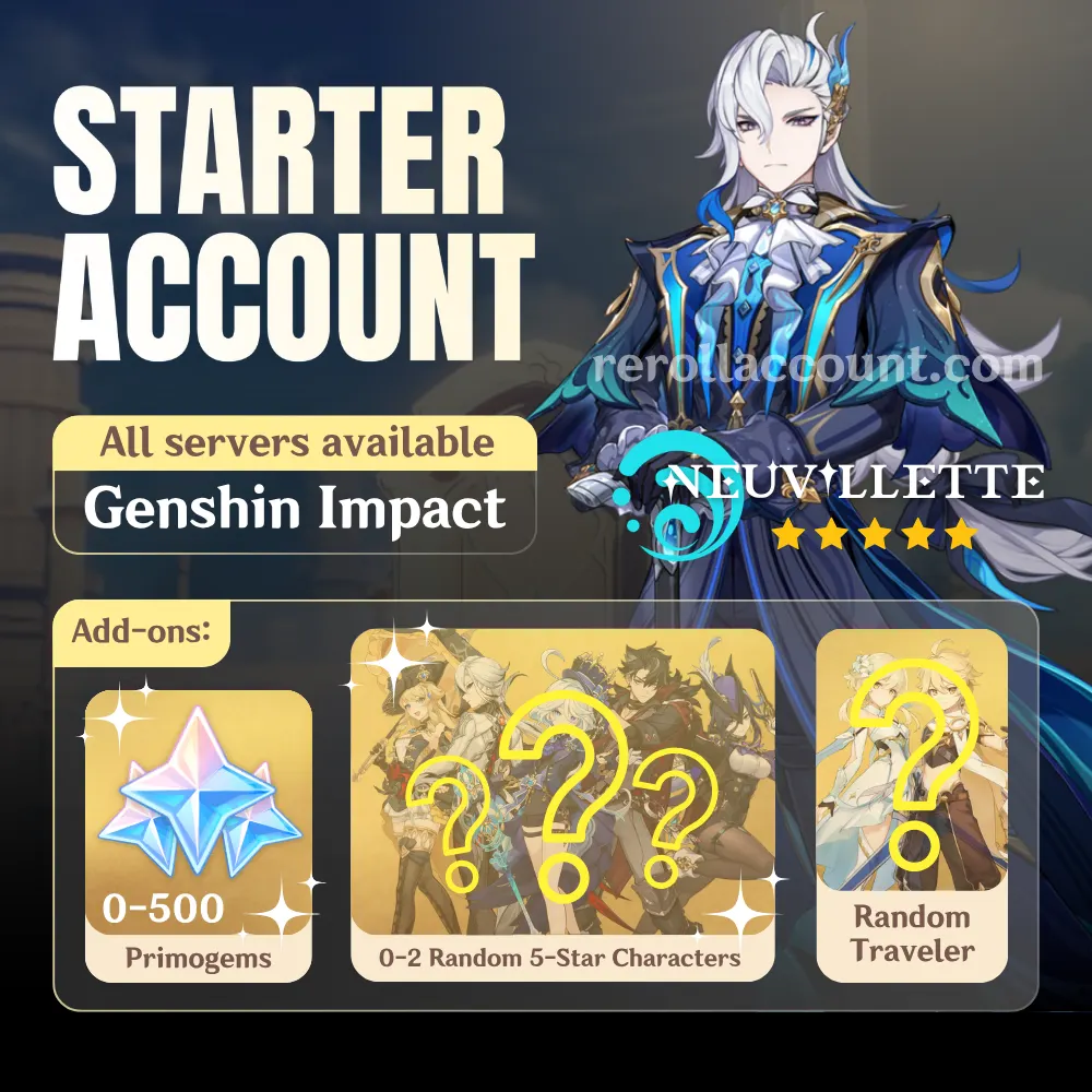 Neuvillette Genshin Starter Account
