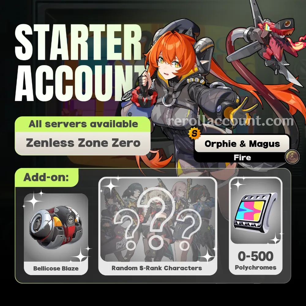 Orphie Magnusson & Magus Zenless Zone Zero Starter Account