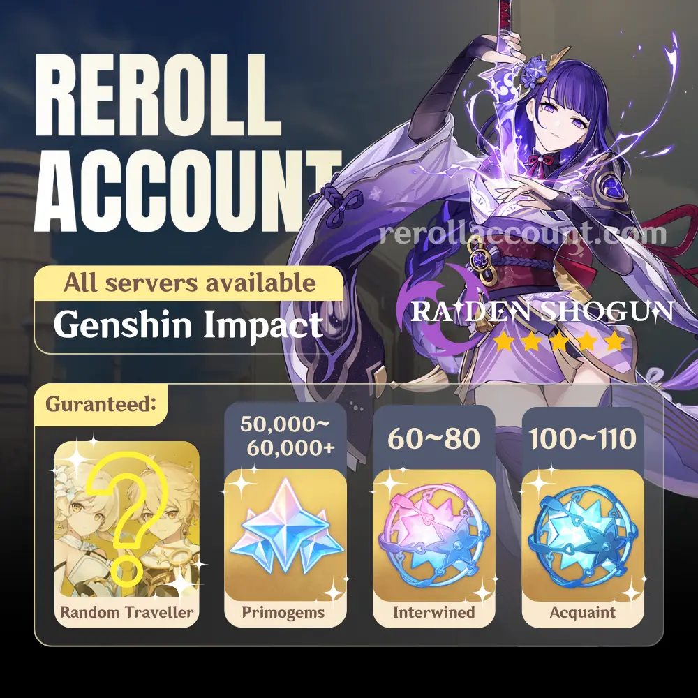 Raiden Shogun Genshin Account: Raiden Shogun with 48,000+ Primogems