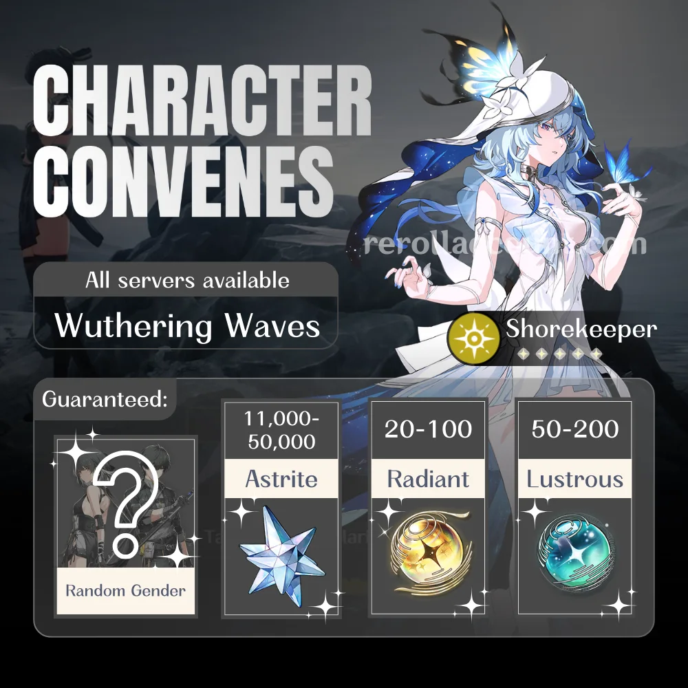 Shorekeeper WuWa Account: Shorekeeper with 50,000+ Astrite