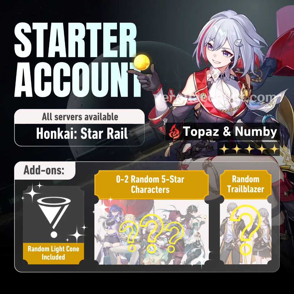 Topaz & Numby HSR Starter Account