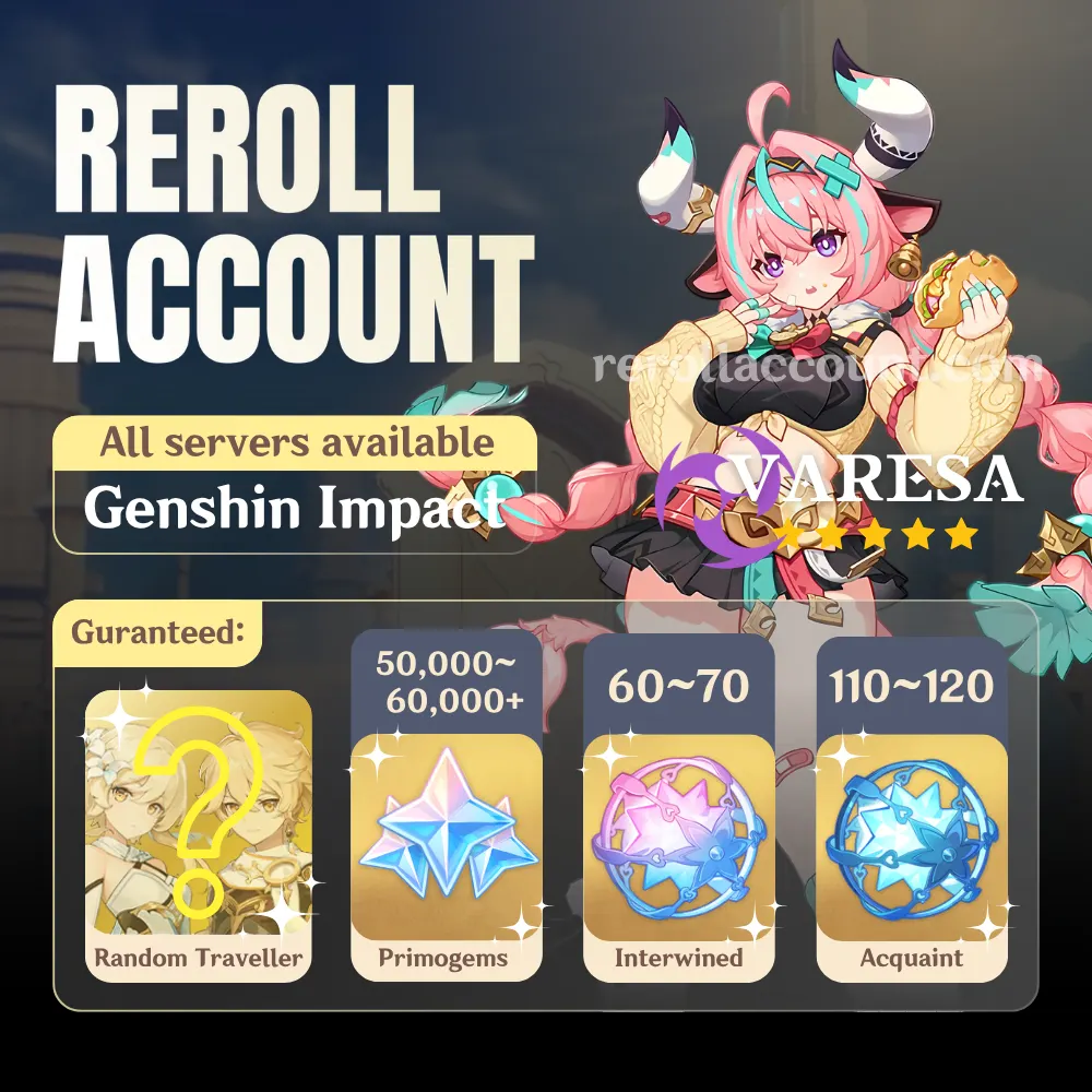 Varesa Genshin Account: Varesa with 48,000+ Primogems