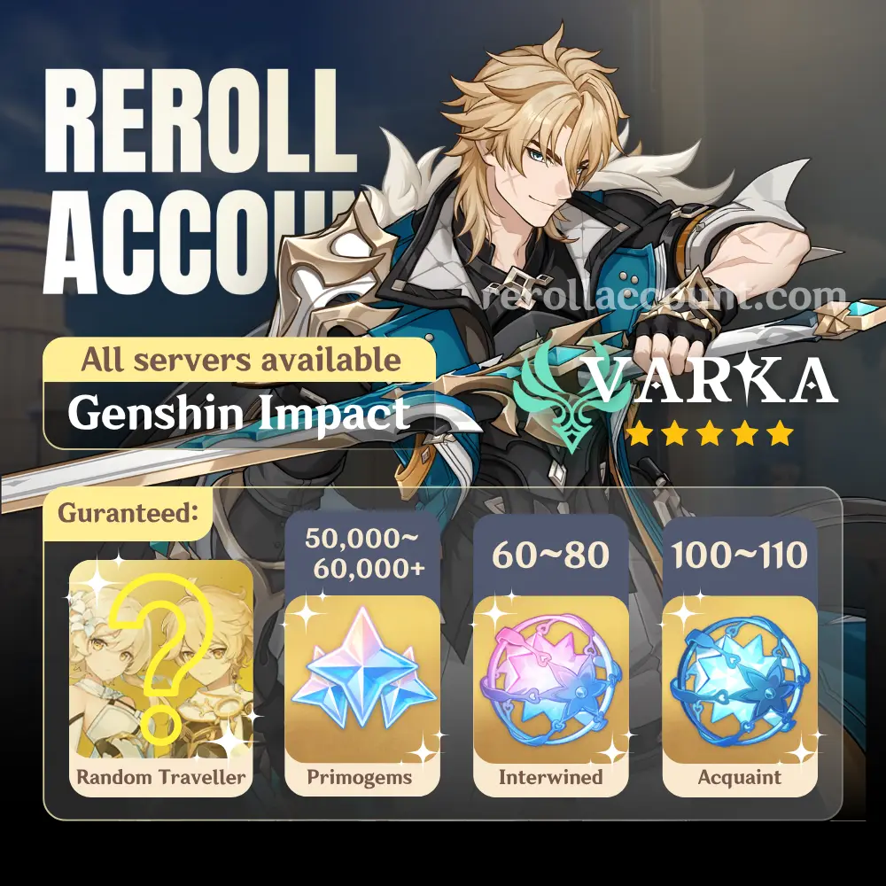 Varka Genshin Account: Varka with 48,000+ Primogems