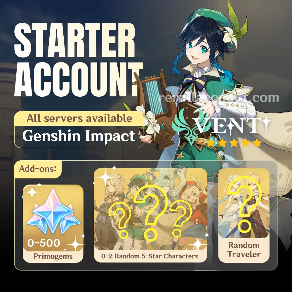 Venti Genshin Starter Account