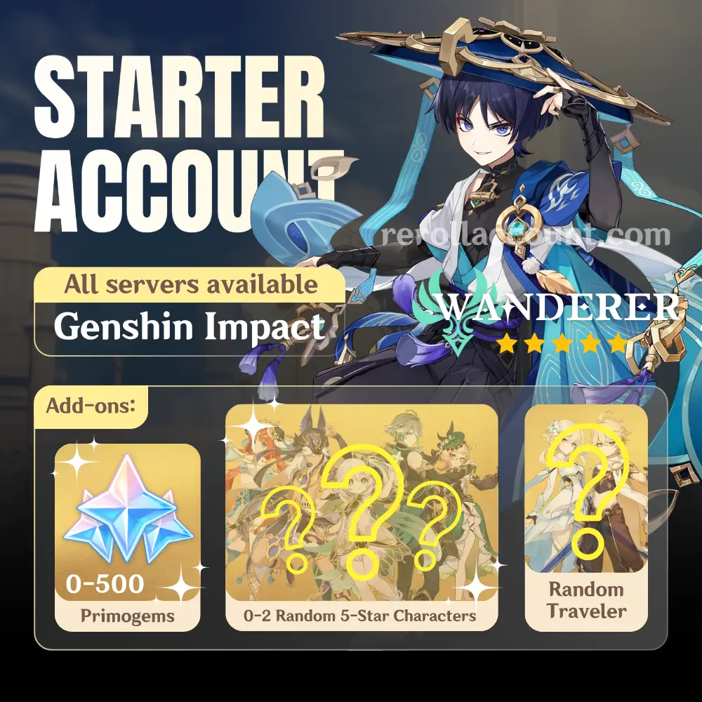Wanderer Genshin Starter Account
