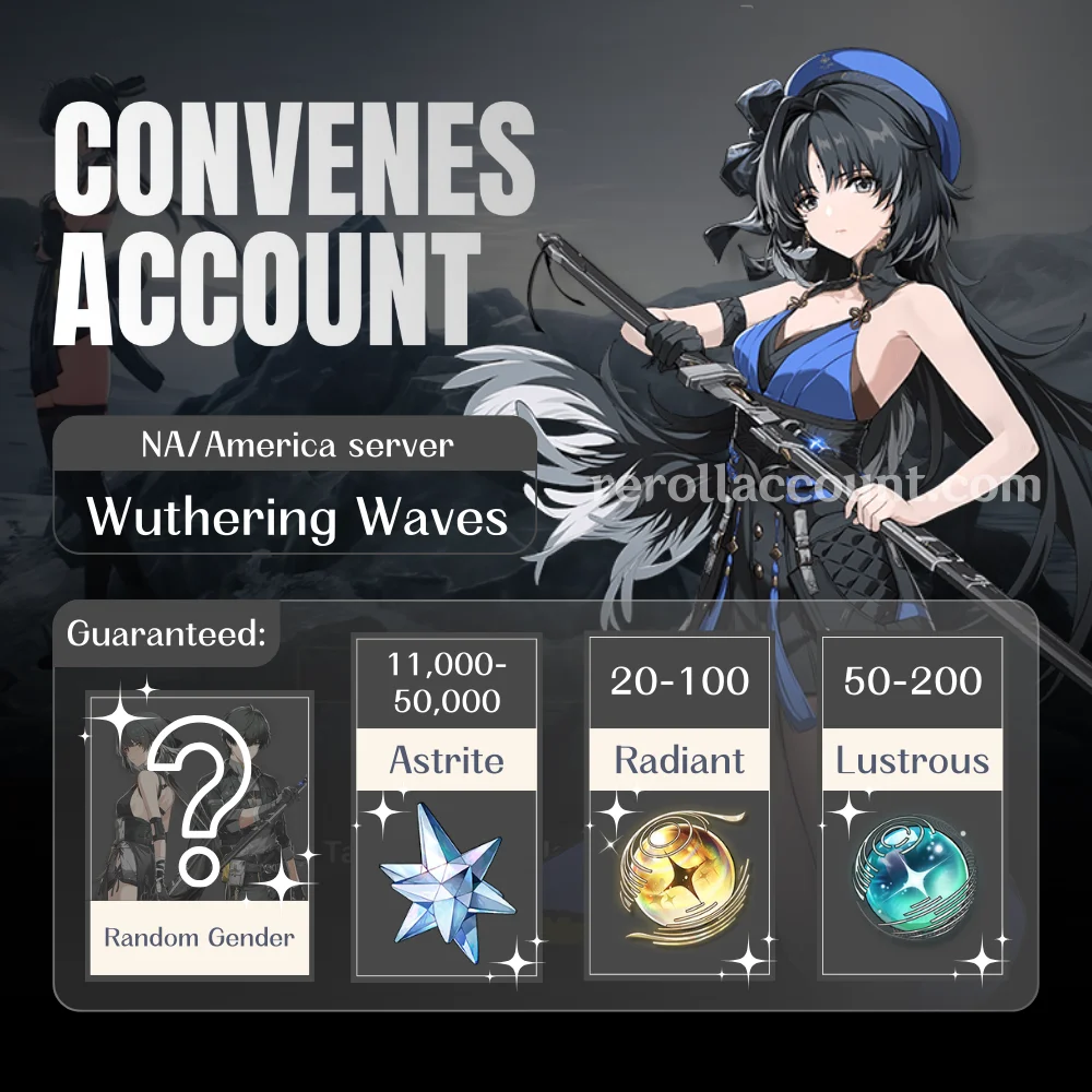 Wuthering Waves Account – NA Server: 375+ Convenes