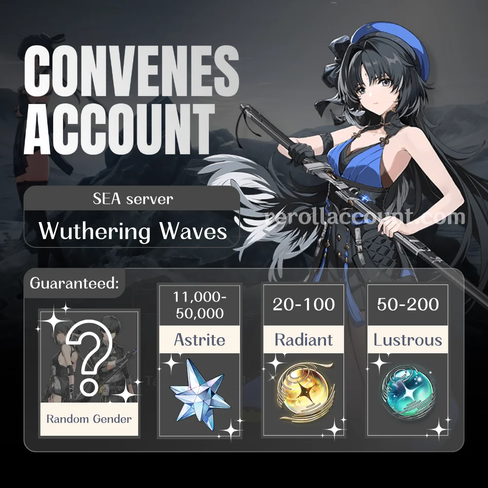 Wuthering Waves Account – SEA Server: 375+ Convenes