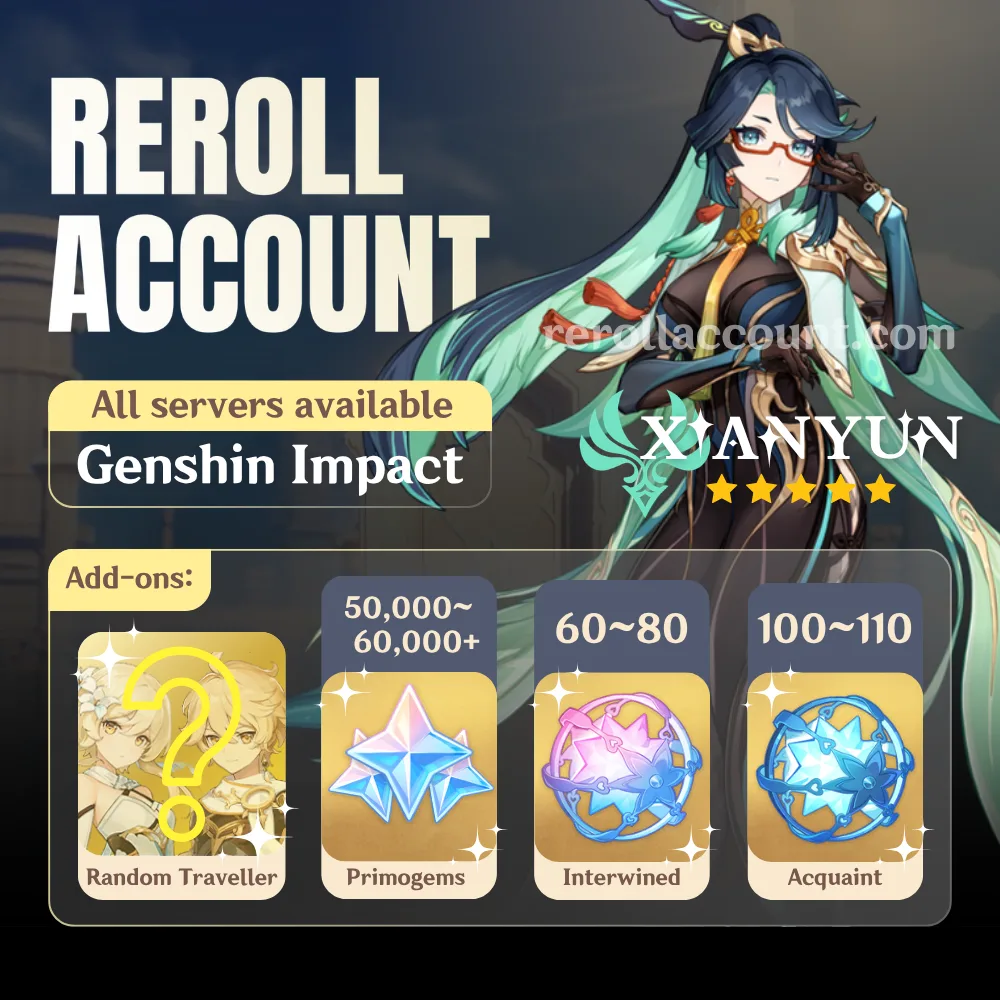 Xianyun Genshin Account: Xianyun with 48,000+ Primogems