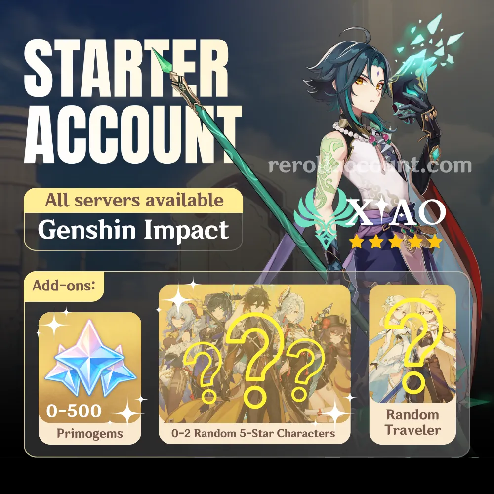 Xiao Genshin Starter Account