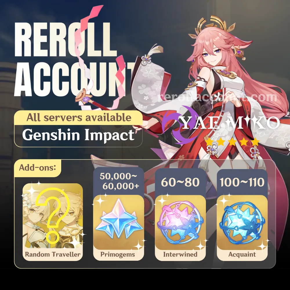 Yae Miko Genshin Account: Yae Miko with 48,000+ Primogems