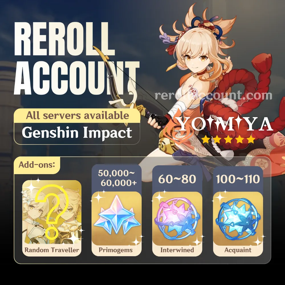 Yoimiya Genshin Account: Yoimiya with 48,000+ Primogems
