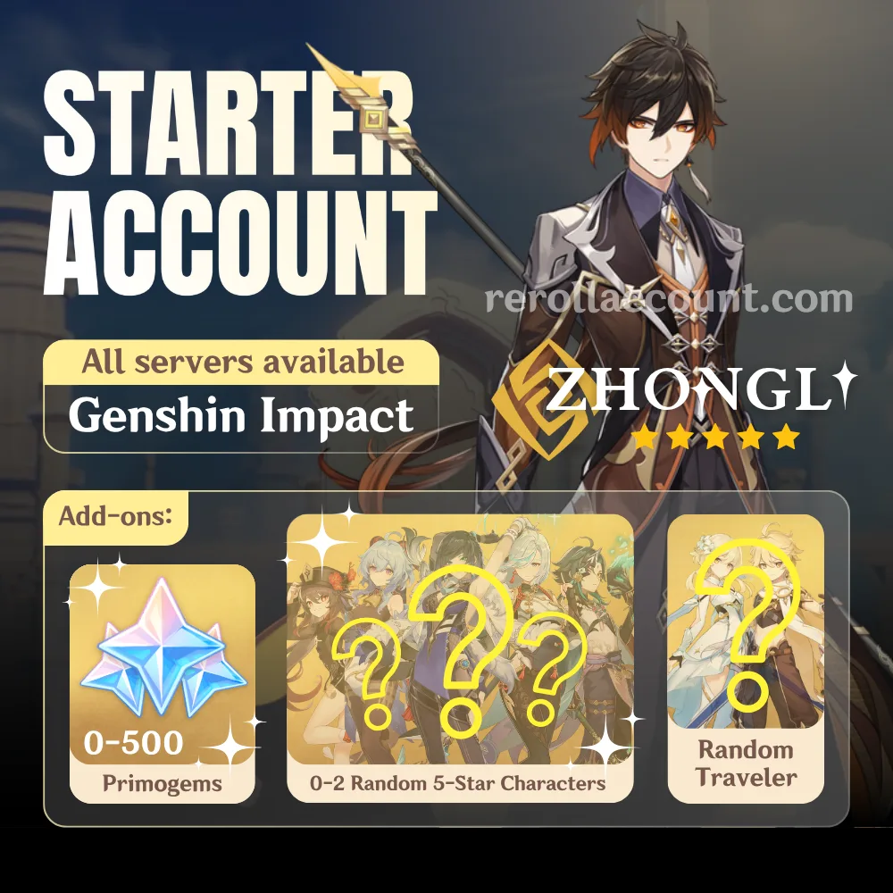 Zhongli Genshin Starter Account