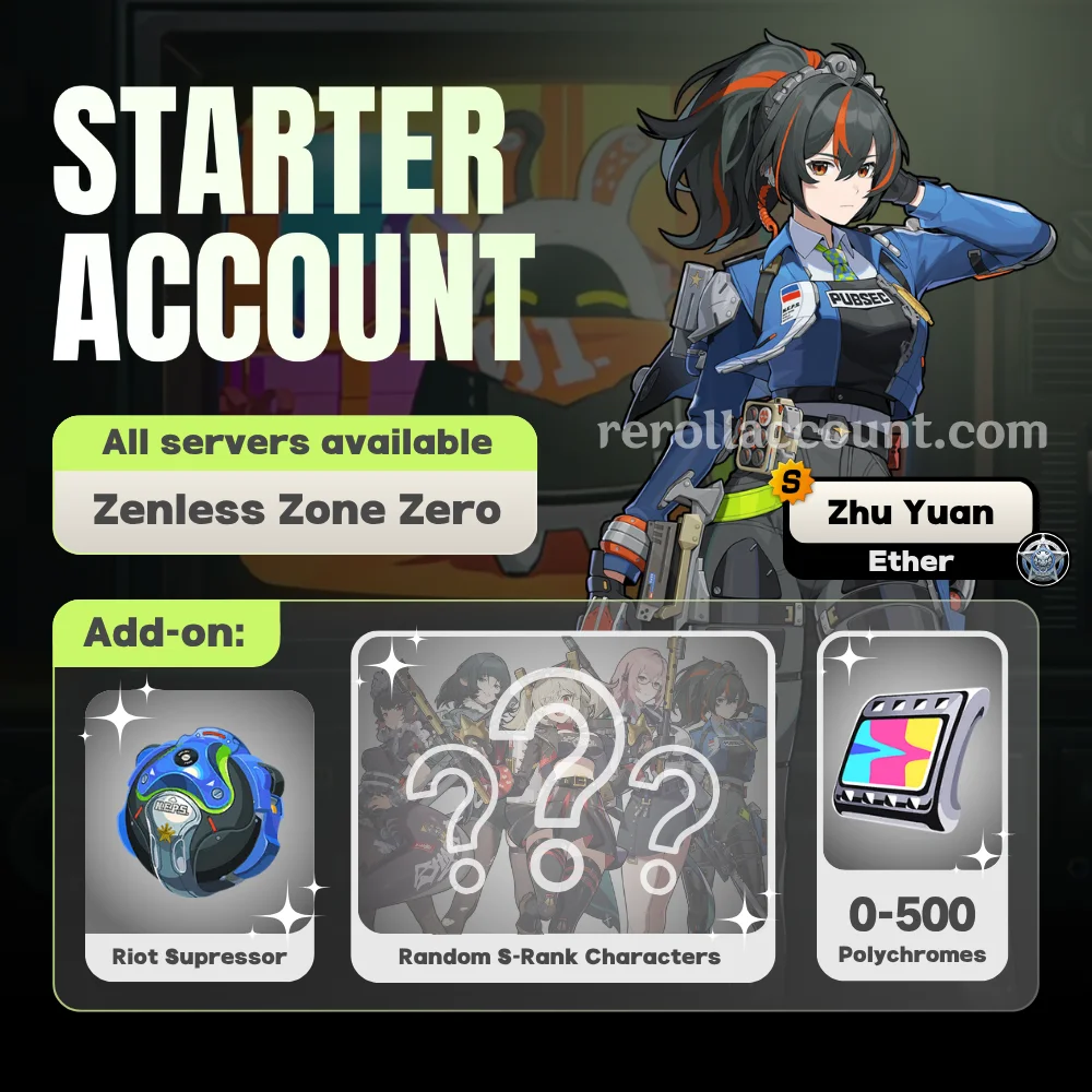 Zhu Yuan Zenless Zone Zero Starter Account
