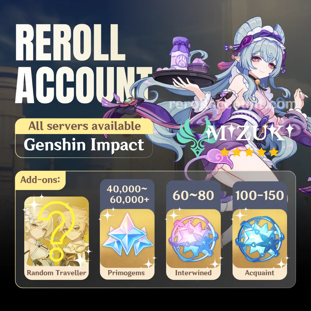 Yumemizuki Mizuki Genshin Account: Mizuki with 48,000+ Primogems